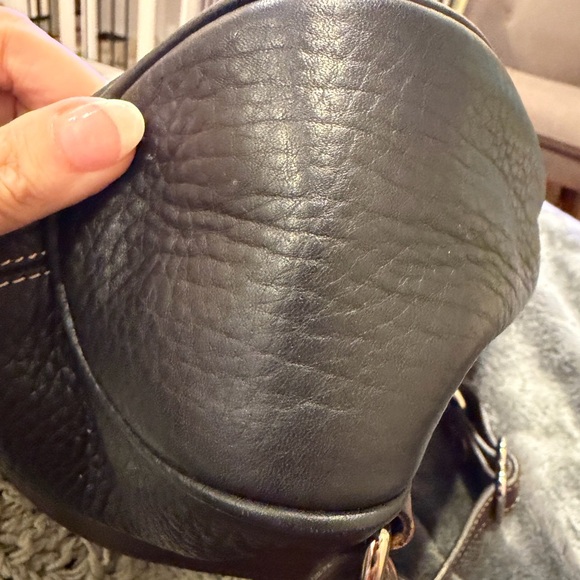 EUC Vintage Y2K Dooney & Bourke Black Pebbled Leather Backpack - Picture 10 of 13